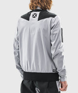 Backside view of the Open Ocean Speed Jacket in grey