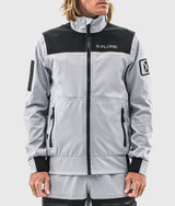 Front view of the Open Ocean Speed Jacket in grey