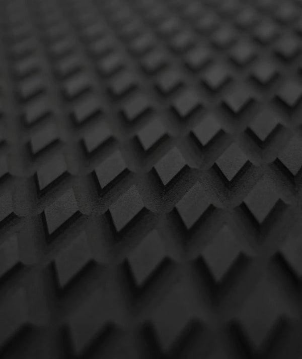 Black flooring material