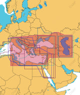 C-Map of East Mediter, Black Caspian Seas